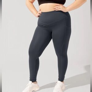 Popflex Supersculpt ™ Legging with Pockets - Smoky Grey 23” inseam